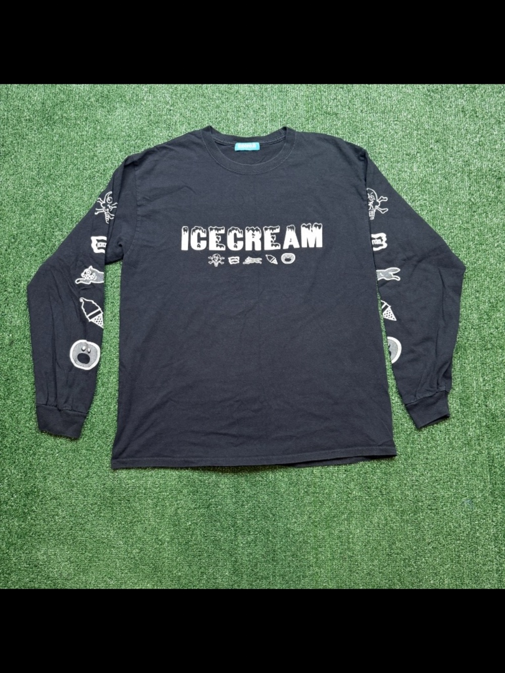 Icecream T Shirt Mens Size L Black Short Sleeve Japan Exclusive Ice Cream